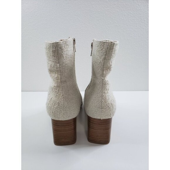 COCONUTS BY MATISSE Blair Ankle Boot in Fabric Boot In Ivory - Size 9 - Picture 4 of 8